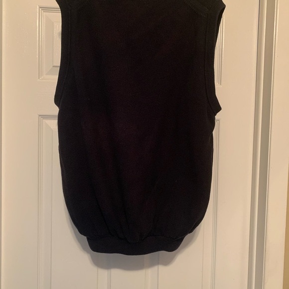 ASHWORTH Navy Blue Knit Golf Vest - Picture 4 of 9